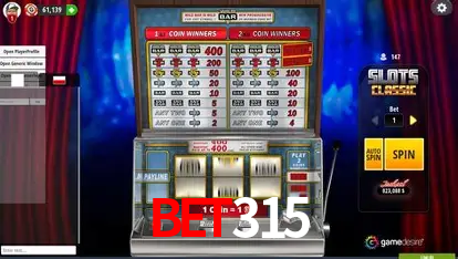 Benefícios da Conta bet315